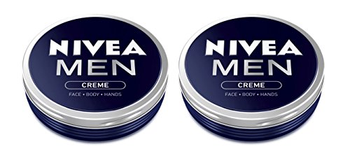 Nivea MEN CREMA CREMA Cara MANO Cuerpo Hidratante Piel Seca 75 ml Paquete de dos