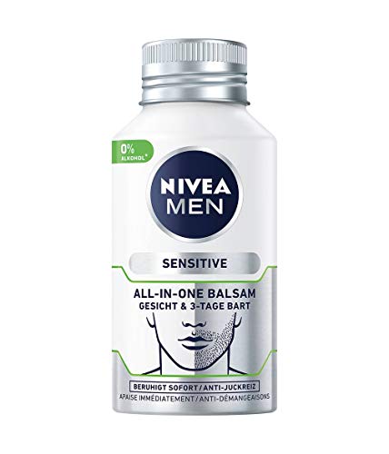 NIVEA MEN x Real Madrid para todos los fanáticos del fútbol, ​​incluyendo los productos NIVEA MEN Sensitive Hidratante Protector 75ml, Bálsamo Piel&Barba 125ml, Gel de Ducha 250ml y un neceser gratis
