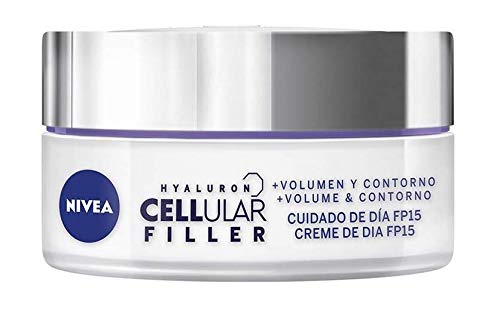 NIVEA Pack Hyaluron Cellular Filler, Crema de Día Antiedad y Serum Pearls set de belleza en estuche de regalo para una piel más firme y con más volumen