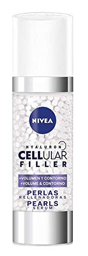 NIVEA Pack Hyaluron Cellular Filler, Crema de Día Antiedad y Serum Pearls set de belleza en estuche de regalo para una piel más firme y con más volumen