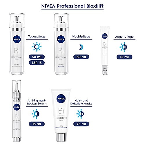 NIVEA PROFESSIONAL Bioxilift, mascarilla antiarrugas para cuello y escote, mascarilla antiedad para una piel firme, mascarilla reparadora profesional con efecto reafirmante, 1 x 75 ml