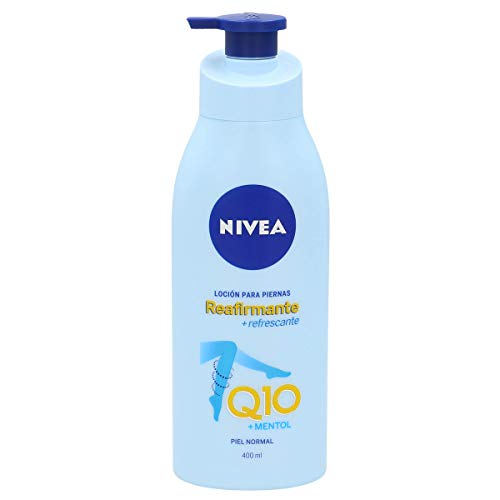 NIVEA Q10 Loción para Piernas Reafirmante + Refrescante en loción reafirmante para piel normal, loción hidratante corporal para una piel firme, 400 ml