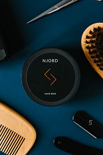 NJORD Hair Wax, Cera Pelo Hombre Cremosa Gomina para un Peinado Mate, Duradero y Natural; Fácil de aplicar y da forma al Peinado y lo Fija, 100 ml
