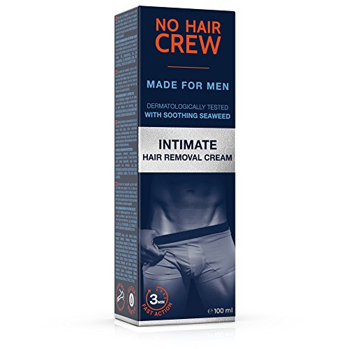 NO HAIR CREW Crema Depilatoria Íntima Premium - Extra Suave Hecha Para Hombres, 100 ml NO HAIR CREW Crema Depilatoria Íntima Premium - Extra Suave Hecha Para Hombres, 100 ml