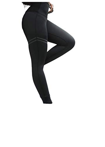 No/Brand Pantalones Sexis de Yo-ga para Mujer, Mallas Deportivas para Entrenamiento, Mallas para Correr, Mallas Sexis Push Up para Gimnasio, Pantalones Ajustados elásticos con Flecos de Cintura Alta