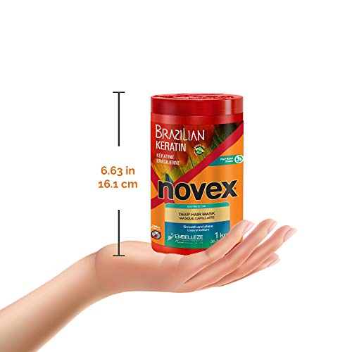 Novex Brazilian Keratin, Mascarilla Queratina brasileña, 1 kg