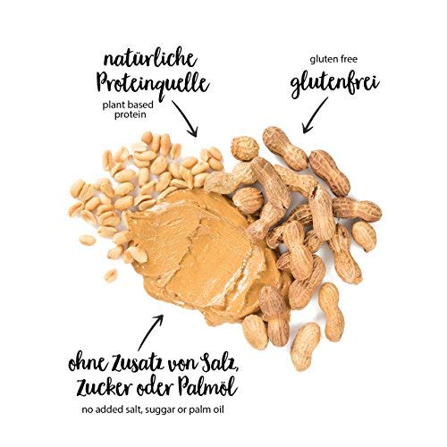 nu3 Crema de cacahuete - 3 kg - Peanut Butter pura y natural - Mantequilla de maní sin sal ni azúcar - Libre de aceite de palma y conservantes artificiales - con 21g de proteínas por cada 100g