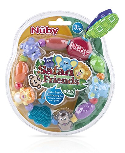 Nuby ID650 - Mordedor cadena animalitos