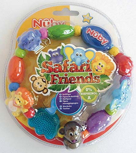 Nuby ID650 - Mordedor cadena animalitos