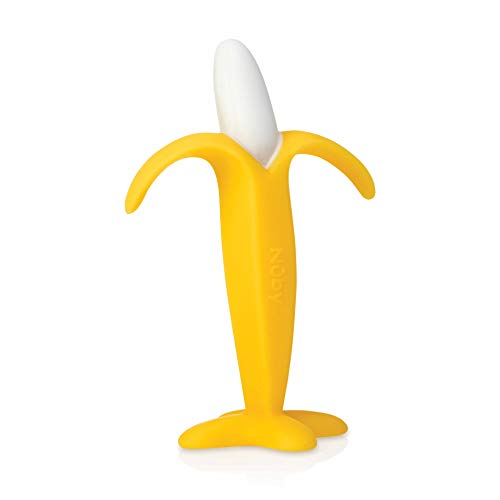 Nûby - Mordedor de silicona con forma de plátano - 3meses