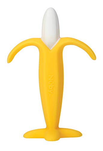 Nûby - Mordedor de silicona con forma de plátano - 3meses