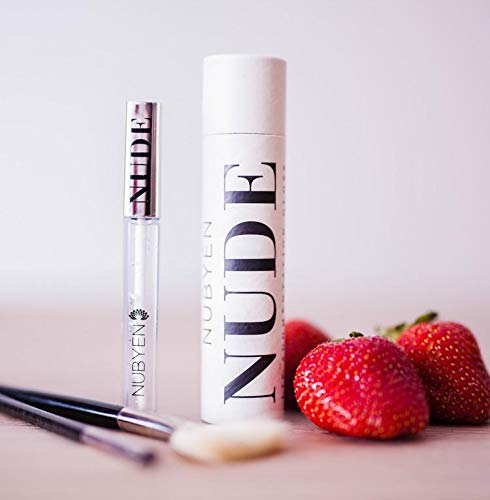 Nubyen Desnudo - Potente Volumizing, Aumento, Plumping Serum Lip Gloss Formulado por un equipo de médicos y cosméticos Científicos como una alternativa a los rellenos de labios 1.83oz