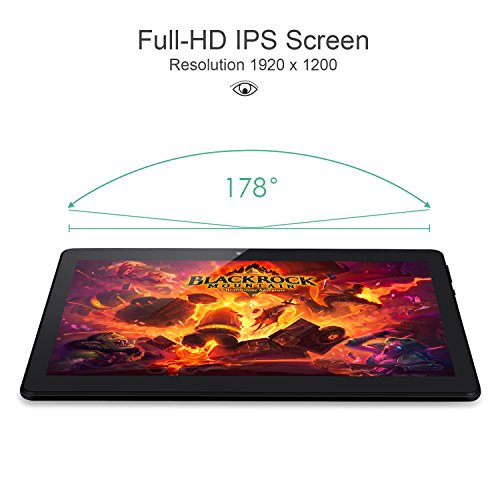 Nuevo Tablet Artizlee ATL-31, 10.1" 4G Tablet Pc (Android 6.0, Octa Core, FHD 1920x1200 IPS, Dual Sim, 2GB RAM, 32GB, Cámara 5.0MP, WiFi, Bluetooth, OTG) Negro, 2017 Versión Actualizada