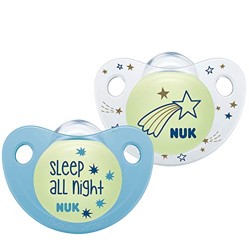 Nuk Trendline Night & Day - Chupete con efecto de luz azul