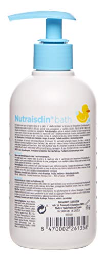 Nutraisdin Bath Gel-Champú Bebé Higiene Suave Dermatológica Para La Piel Del Bebé Con Provitamina B5 1 unidad 250 ml