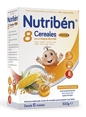 Nutribén Papilla 8 Cereales Miel Fibra - 300 gr