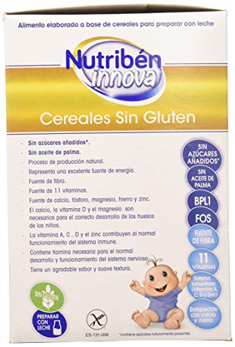 Nutribén Papillas Innova Cereales Sin Gluten Desde Los 4 Meses 600 gr