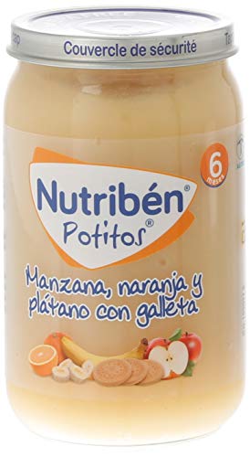 Nutribén Potitos De Manzana, Naranja, Plátano Y Galleta Desde Los 6 Meses 235 g