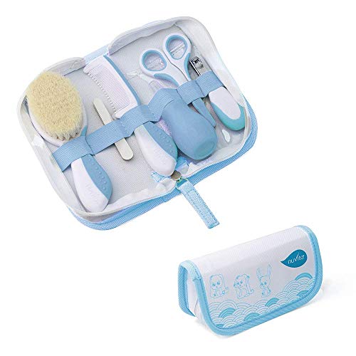Nuvita 1136 - Set Para el Cuidado del Bebé – Estuche Para Cuidados e Higiene del Bebé - Kit para Uñas y Cabello - Aspirador Nasal – Ideal para Viajes – Libre de BPA – Marca Europea