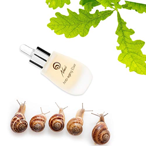 Nuvo' Sérum Facial 80% Baba de caracol con hexapéptido concentrado (EFECTO TENSOR) Vitamina E Efecto Antiedad y Antiarrugas Para Rostro Escote y contorno de ojos 30ml MADE IN ITALY