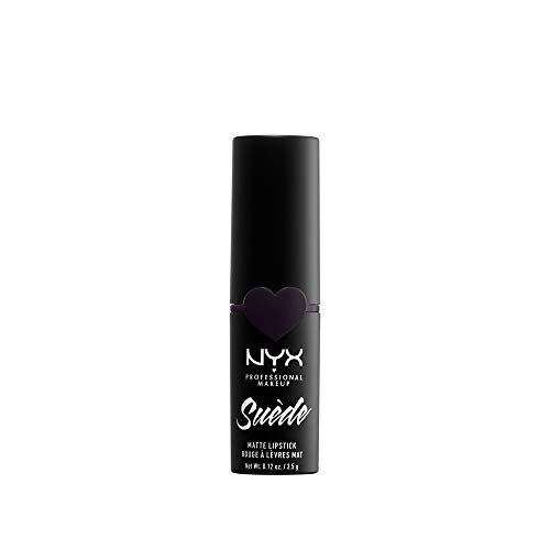 Nyx Professional Makeup Barra De Labios Mate De Larga Duración Y Cobertura Total Suede Matte Lipstick Tono 18 Doom Color Negro