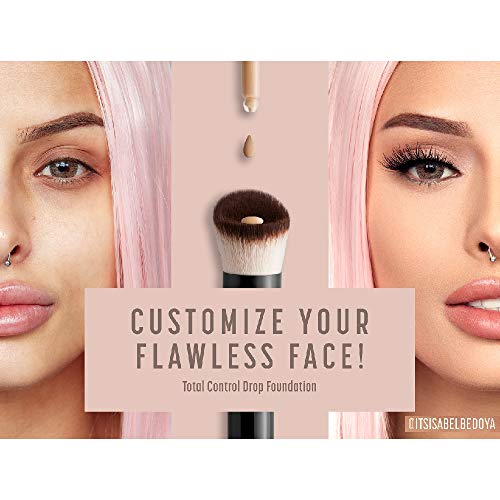 NYX Professional Makeup Base de Maquillaje Total Control Drop Foundation, de Larga duración, Cobertura Modulable y Acabado Mate, Fórmula vegana, Tono: True Beige