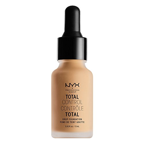 NYX Professional Makeup Base de Maquillaje Total Control Drop Foundation, de Larga duración, Cobertura Modulable y Acabado Mate, Fórmula vegana, Tono: True Beige