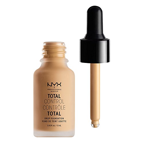 NYX Professional Makeup Base de Maquillaje Total Control Drop Foundation, de Larga duración, Cobertura Modulable y Acabado Mate, Fórmula vegana, Tono: True Beige