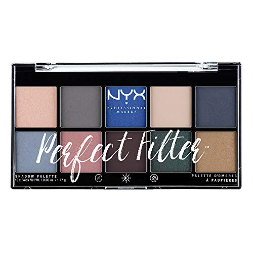 NYX Professional Makeup Paleta de sombras de ojos Perfect Filter Shadow Palette Tono 5 Marine Layer Color Multicolor