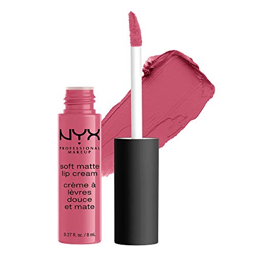NYX Professional Makeup Pintalabios Soft Matte Lip Cream, Acabado cremoso mate, Color ultrapigmentado, Larga duración, Fórmula vegana, Tono: Milan