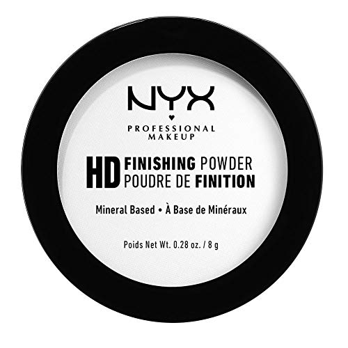 NYX Professional Makeup - Polvos Fijadores Compactos High Definition Finishing Powder, Fórmula Vegana de Acabado Mate - Tono Translucent