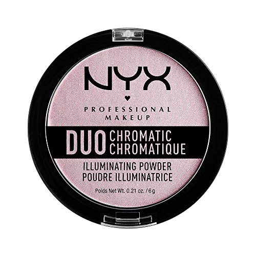 Nyx Professional Makeup Polvos Iluminadores Duo Chromatic Tono 2 Lavender Steel 6 G