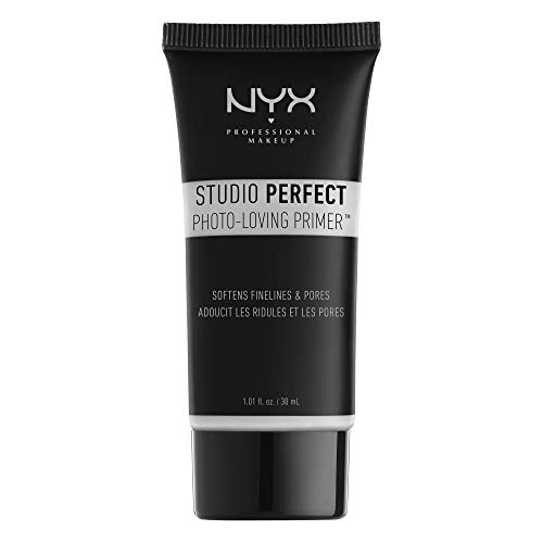 NYX Professional Makeup Prebase de maquillaje Studio Perfect Primer - Clear, Minimiza poros y líneas finas, Tez unificada, Fórmula vegana