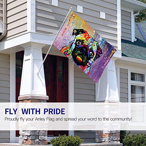 Oaqueen Banderas, Colorful Dog Flag: 3x5 FT Flag Tough The Strongest, Longest Lasting Flag National Flag Outdoor Flags