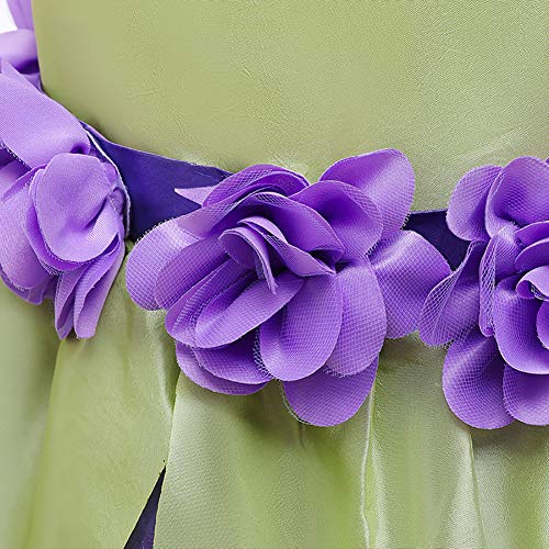 OBEEII Disfraz de Tinkerbell para Niñas, Tinkerbell Fairy Fancy Dress Costume,Princesas Disfraz de Campanilla para Halloween Cosplay Fiesta Carnaval Vestito 4-5 Años