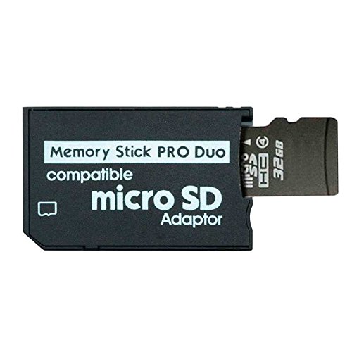 OcioDual Adaptador conversor de Tarjeta Micro SD a Memory Stick Pro Duo para PSP, Camaras Sony, etc