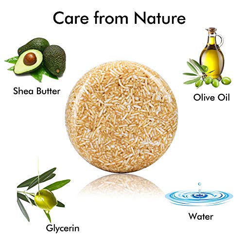 OCYCLONE Champú Sólido 3 PACK, Gengibre, Algas marinas y Menta Manzanilla, Barra de Champú y Acondicionador Crecimiento del Cabello, Organico Vegan Champú Natural Solido para Hombres Mujer