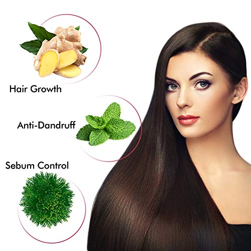 OCYCLONE Champú Sólido 3 PACK, Gengibre, Algas marinas y Menta Manzanilla, Barra de Champú y Acondicionador Crecimiento del Cabello, Organico Vegan Champú Natural Solido para Hombres Mujer