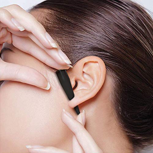 OFNMY - Juego completo de 36 piezas de dilatadores de oreja de acrílico para pendientes y tapones de túnel negro con doble anilla para piercing de joyería – 1,6 mm – 10 mm / 14 G – 00 G