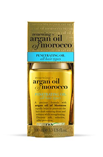 OGX Aceite de Argán de Marruecos, aceite penetrante, pelo radiante, sedoso, suave, brillante - 100 ml (2723700)