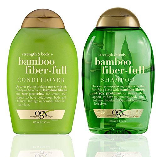 Ogx ~ Bamboo Fiber-Full Shampoo and Conditioner Set, 13oz each~ by OGX