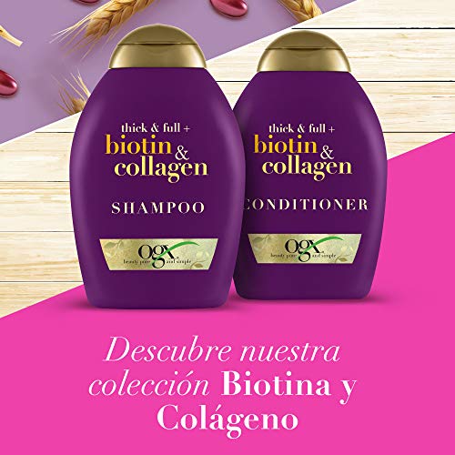 OGX, Champú Biotina y Colágeno, Cabello Fino, 385 ml