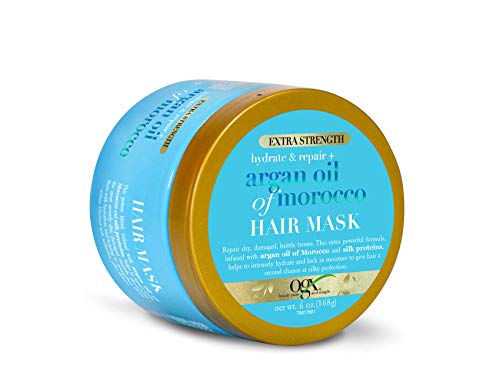 OGX, Mascarilla Aceite de Argán de Marruecos Extra Strength, Hidrata y Repara, 168g