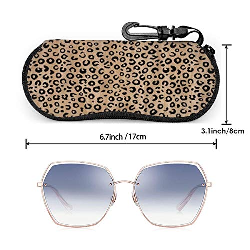 OKIJH Estuche portátil para gafas, caja de almacenamiento, estuche para gafas, bolsa de cosméticos Sunglasses Soft Case Ultra Light Portable Neoprene Zipper Eyeglass Case Glasses Protection Pouch with