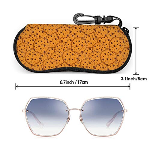 OKIJH Estuche portátil para gafas, caja de almacenamiento, estuche para gafas, bolsa de cosméticos Sunglasses Soft Case Ultra Light Portable Neoprene Zipper Eyeglass Case Glasses Protection Pouch with