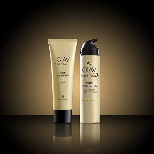 Olay - Total effects, minimizador de poros con cc creams, tono medio a claro, 50 ml