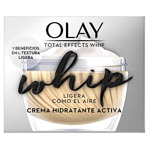 Olay Total Effects Whip Light as Air Hidratante, Crema vitamina C y E para una piel de aspecto saludable, 50 ml