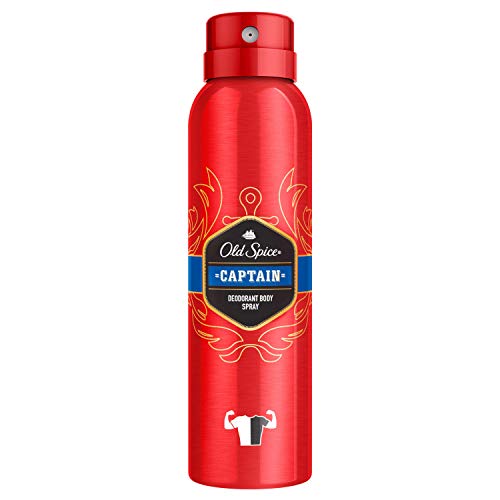 Old Spice Captain - Desodorante Spray, pack de 6 x 150 ml, total de 900