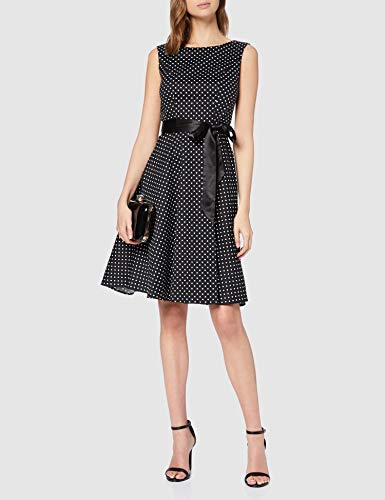 Oliceydress GDQC009 Vestidos de Noche, Multicolor (Black White Dot A), L