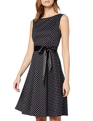 Oliceydress GDQC009 Vestidos de Noche, Multicolor (Black White Dot A), L